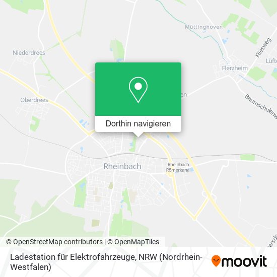 Ladestation für Elektrofahrzeuge Karte