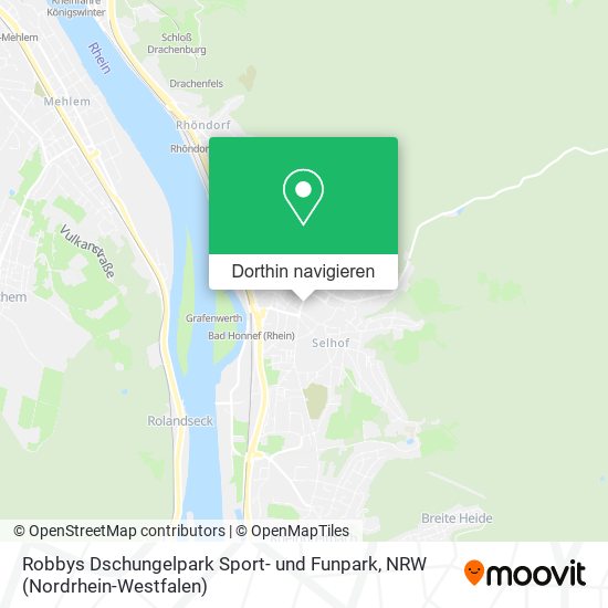 Robbys Dschungelpark Sport- und Funpark Karte