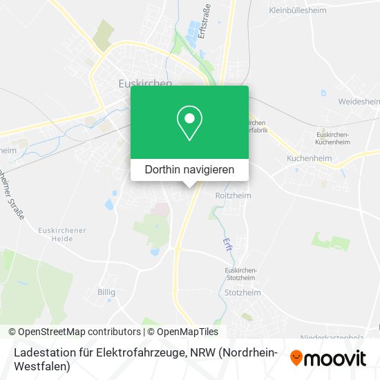 Ladestation für Elektrofahrzeuge Karte