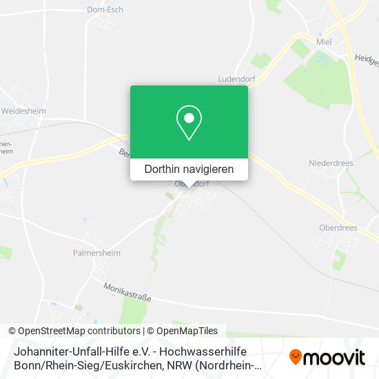 Johanniter-Unfall-Hilfe e.V. - Hochwasserhilfe Bonn / Rhein-Sieg / Euskirchen Karte
