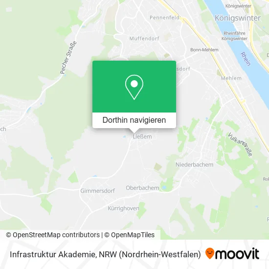 Infrastruktur Akademie Karte