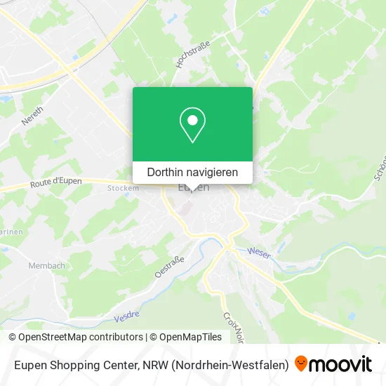 Eupen Shopping Center Karte