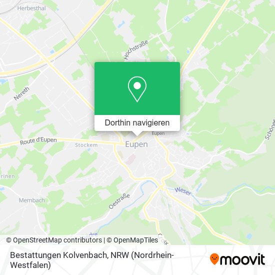 Bestattungen Kolvenbach Karte