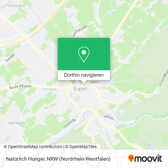 Natürlich Hunger Karte