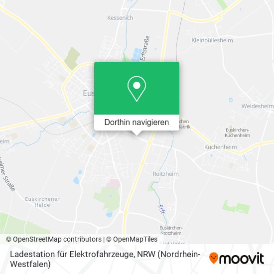 Ladestation für Elektrofahrzeuge Karte