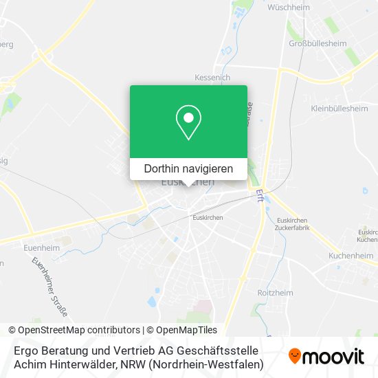 Ergo Beratung und Vertrieb AG Geschäftsstelle Achim Hinterwälder Karte