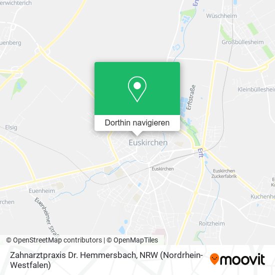 Zahnarztpraxis Dr. Hemmersbach Karte