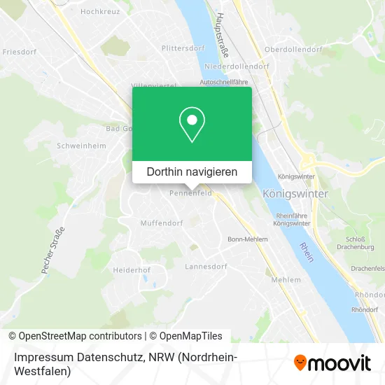 Impressum Datenschutz Karte