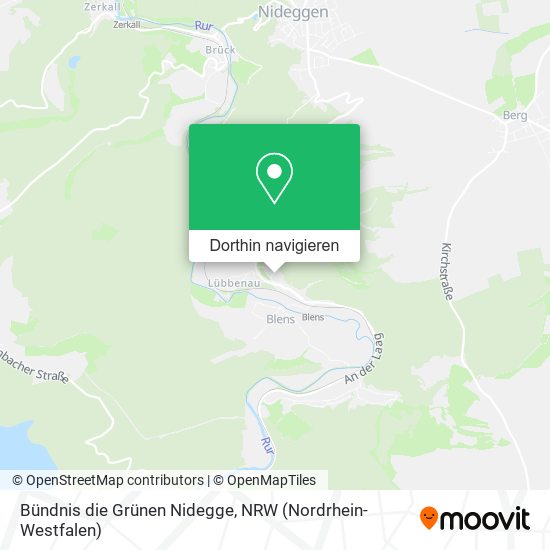 Bündnis die Grünen Nidegge Karte