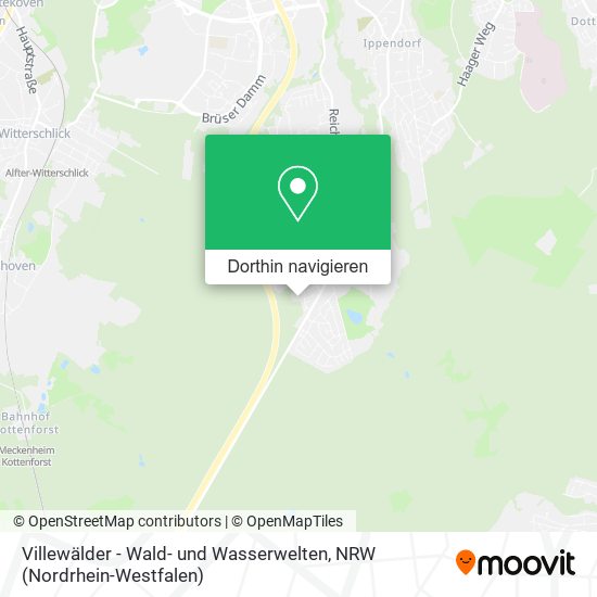Villewälder - Wald- und Wasserwelten Karte