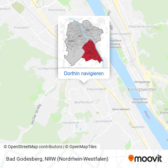 Bad Godesberg Karte
