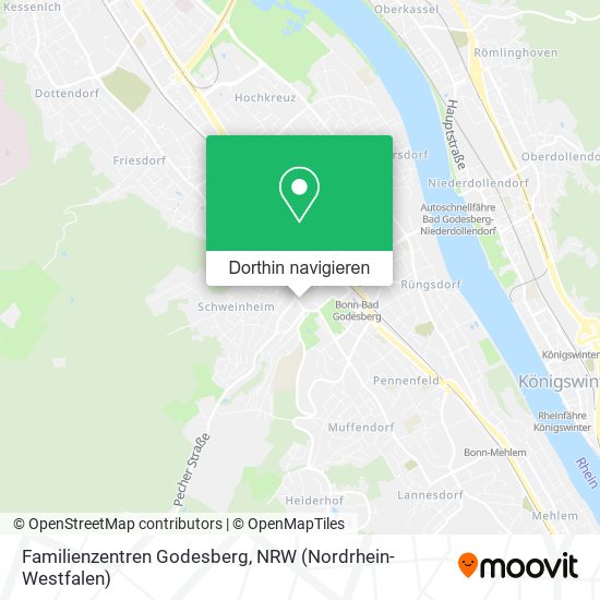 Familienzentren Godesberg Karte