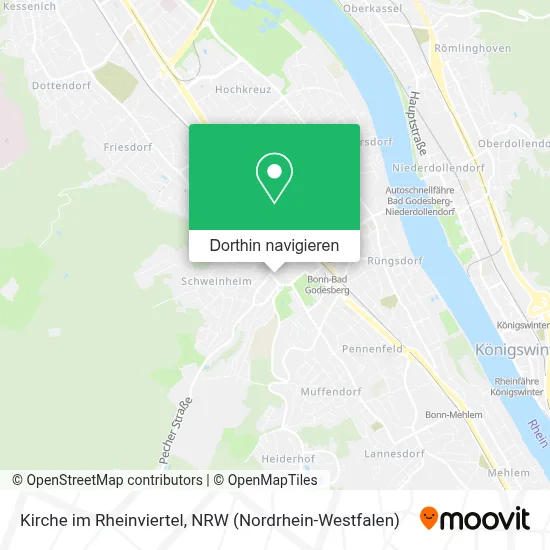 Kirche im Rheinviertel Karte