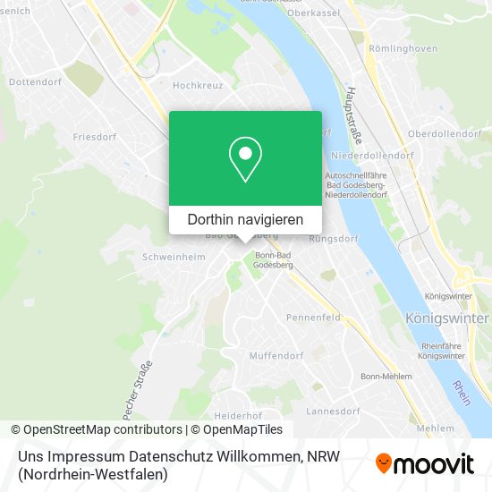 Uns Impressum Datenschutz Willkommen Karte