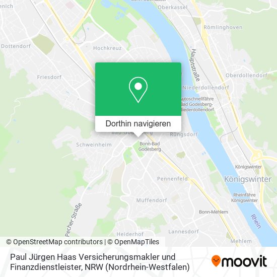 Paul Jürgen Haas Versicherungsmakler und Finanzdienstleister Karte