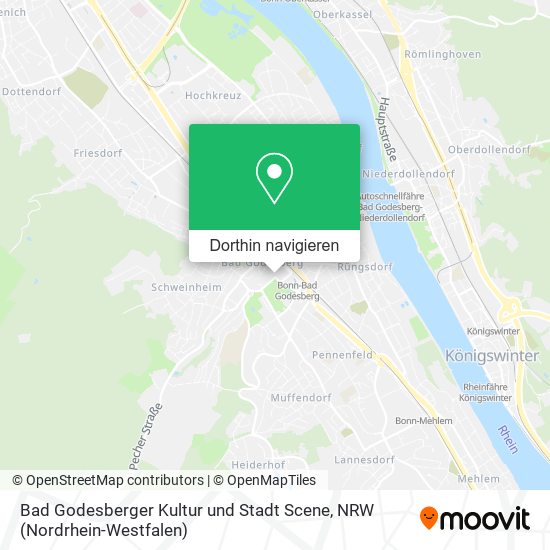 Bad Godesberger Kultur und Stadt Scene Karte