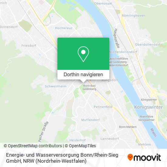 Energie- und Wasserversorgung Bonn / Rhein-Sieg GmbH Karte