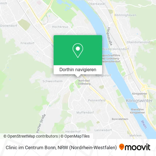 Clinic im Centrum Bonn Karte