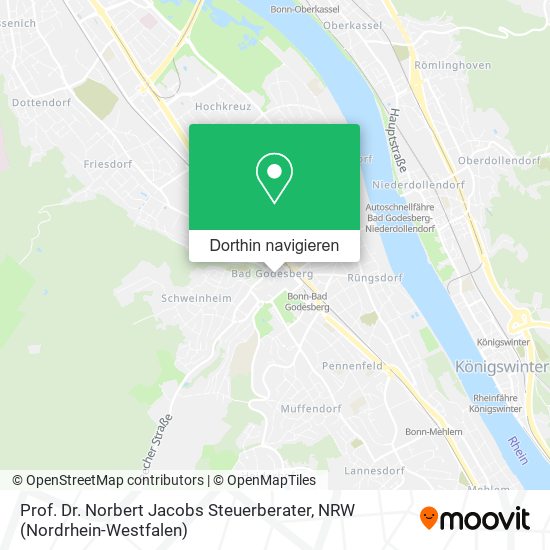 Prof. Dr. Norbert Jacobs Steuerberater Karte