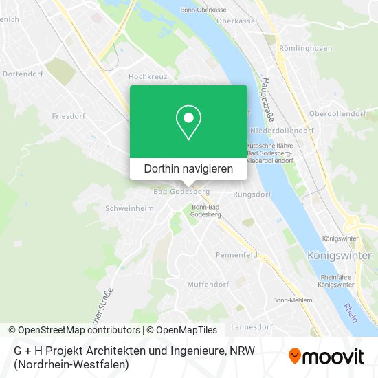 G + H Projekt Architekten und Ingenieure Karte