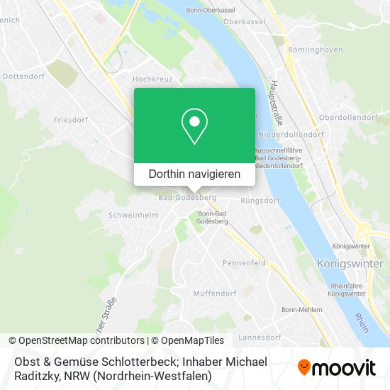 Obst & Gemüse Schlotterbeck; Inhaber Michael Raditzky Karte