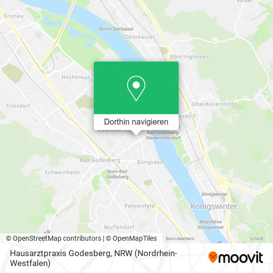 Hausarztpraxis Godesberg Karte