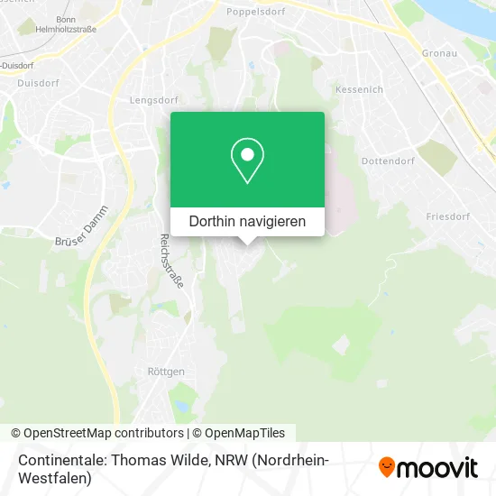 Continentale: Thomas Wilde Karte