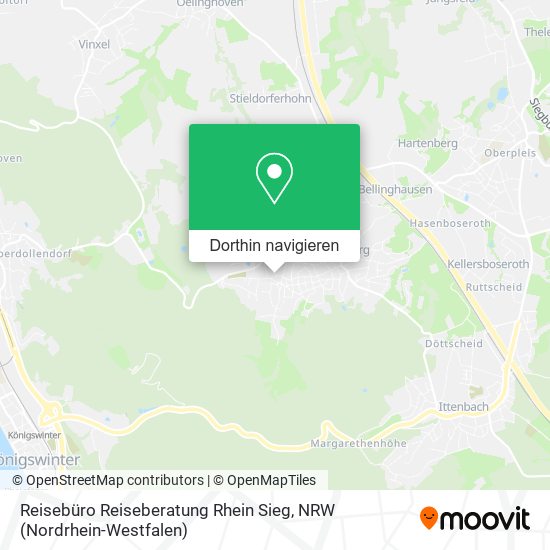 Reisebüro Reiseberatung Rhein Sieg Karte