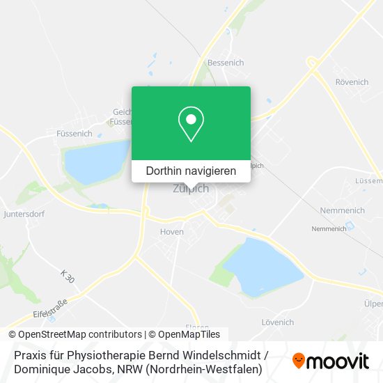 Praxis für Physiotherapie Bernd Windelschmidt / Dominique Jacobs Karte