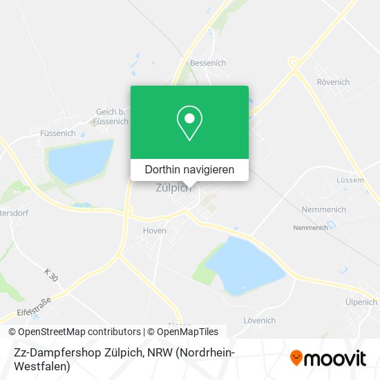 Zz-Dampfershop Zülpich Karte