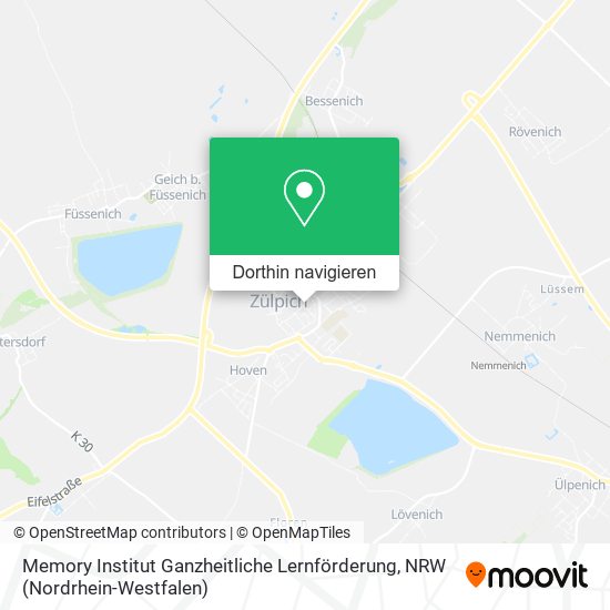 Memory Institut Ganzheitliche Lernförderung Karte