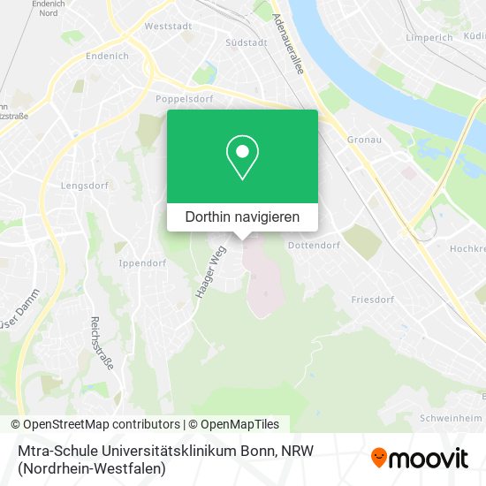 Mtra-Schule Universitätsklinikum Bonn Karte