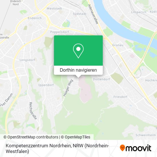 Kompetenzzentrum Nordrhein Karte
