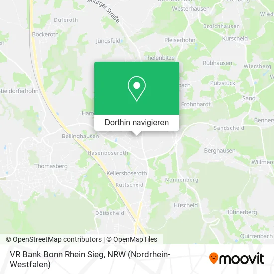 VR Bank Bonn Rhein Sieg Karte