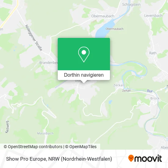 Show Pro Europe Karte