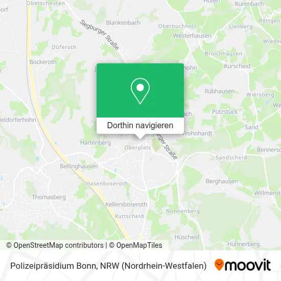 Polizeipräsidium Bonn Karte