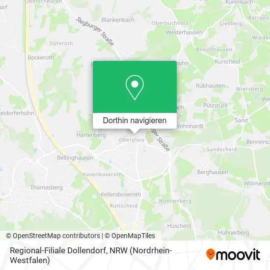 Regional-Filiale Dollendorf Karte