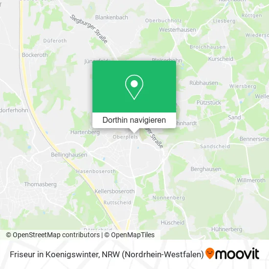 Friseur in Koenigswinter Karte