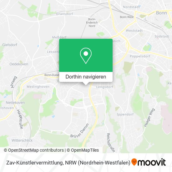 Zav-Künstlervermittlung Karte