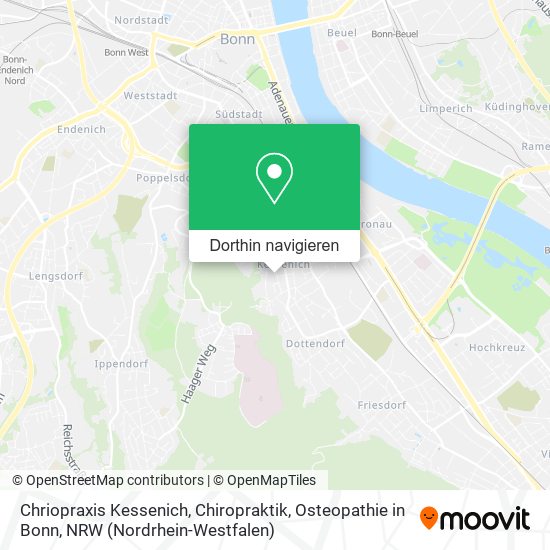Chriopraxis Kessenich, Chiropraktik, Osteopathie in Bonn Karte