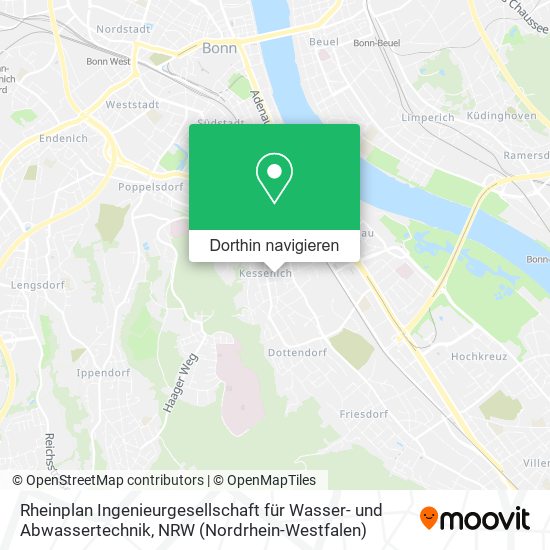 Rheinplan Ingenieurgesellschaft für Wasser- und Abwassertechnik Karte