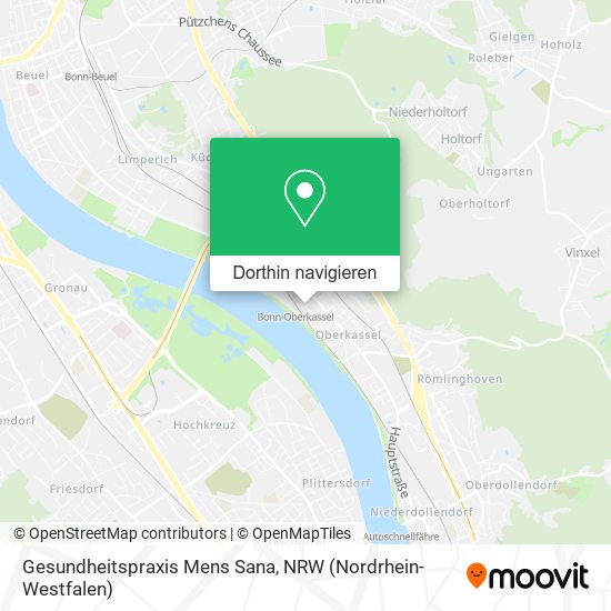 Gesundheitspraxis Mens Sana Karte