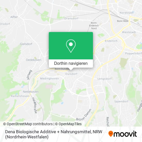 Dena Biologische Additive + Nahrungsmittel Karte