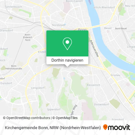 Kirchengemeinde Bonn Karte