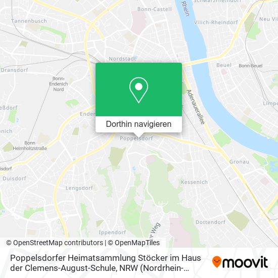 Poppelsdorfer Heimatsammlung Stöcker im Haus der Clemens-August-Schule Karte