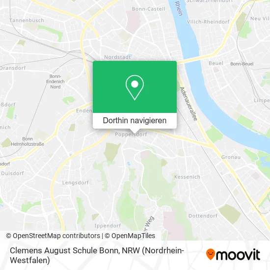 Clemens August Schule Bonn Karte