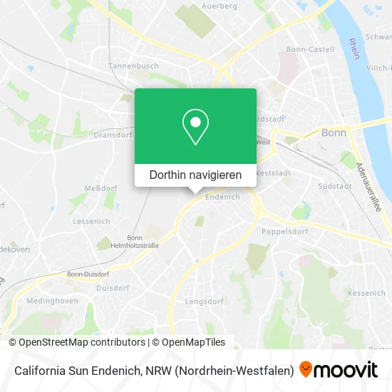 California Sun Endenich Karte