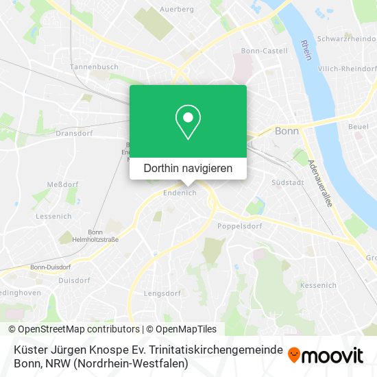 Küster Jürgen Knospe Ev. Trinitatiskirchengemeinde Bonn Karte