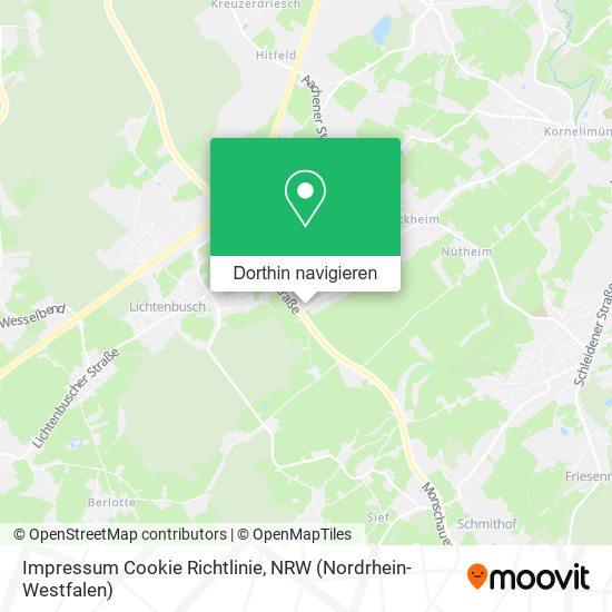 Impressum Cookie Richtlinie Karte
