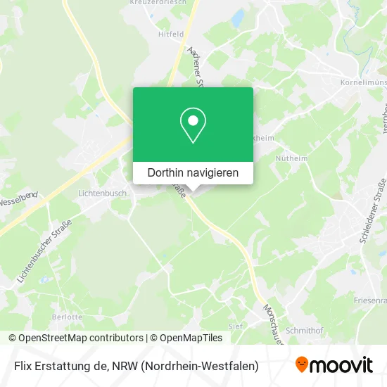 Flix Erstattung de Karte